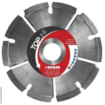 Disque Diamant DJA125-10 Ø125 -Segments alternés - Alésage 22,23