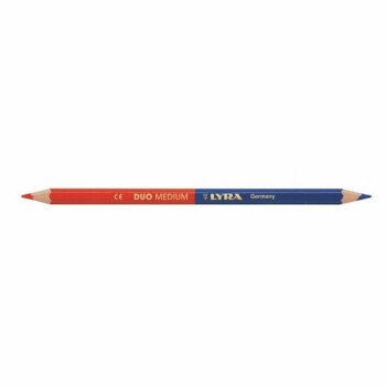 Crayon duo medium bleu / rouge - mine 3,8 mm