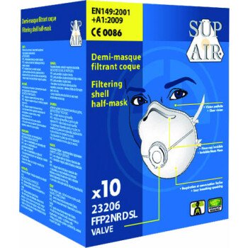 Boite de 10 masques FFP2 NR D SL coque valve