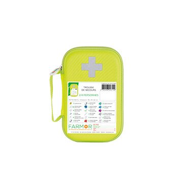 Trousse de secours jaune fluo 2/4 personnes