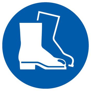 Panneau "chaussures de sécurité obligatoires"