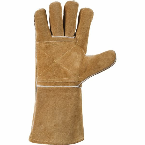 Gants de protection contre la poussière, cuir / coton, 1 paire