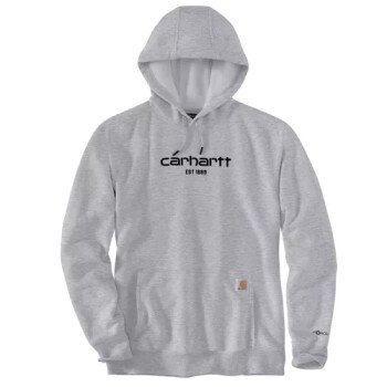 Sweat à capuche Force Gris Logo Graphique Homme