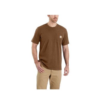 T-shirt Pocket Manches courtes Marron Homme