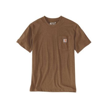 T-shirt Pocket Manches courtes Marron Homme